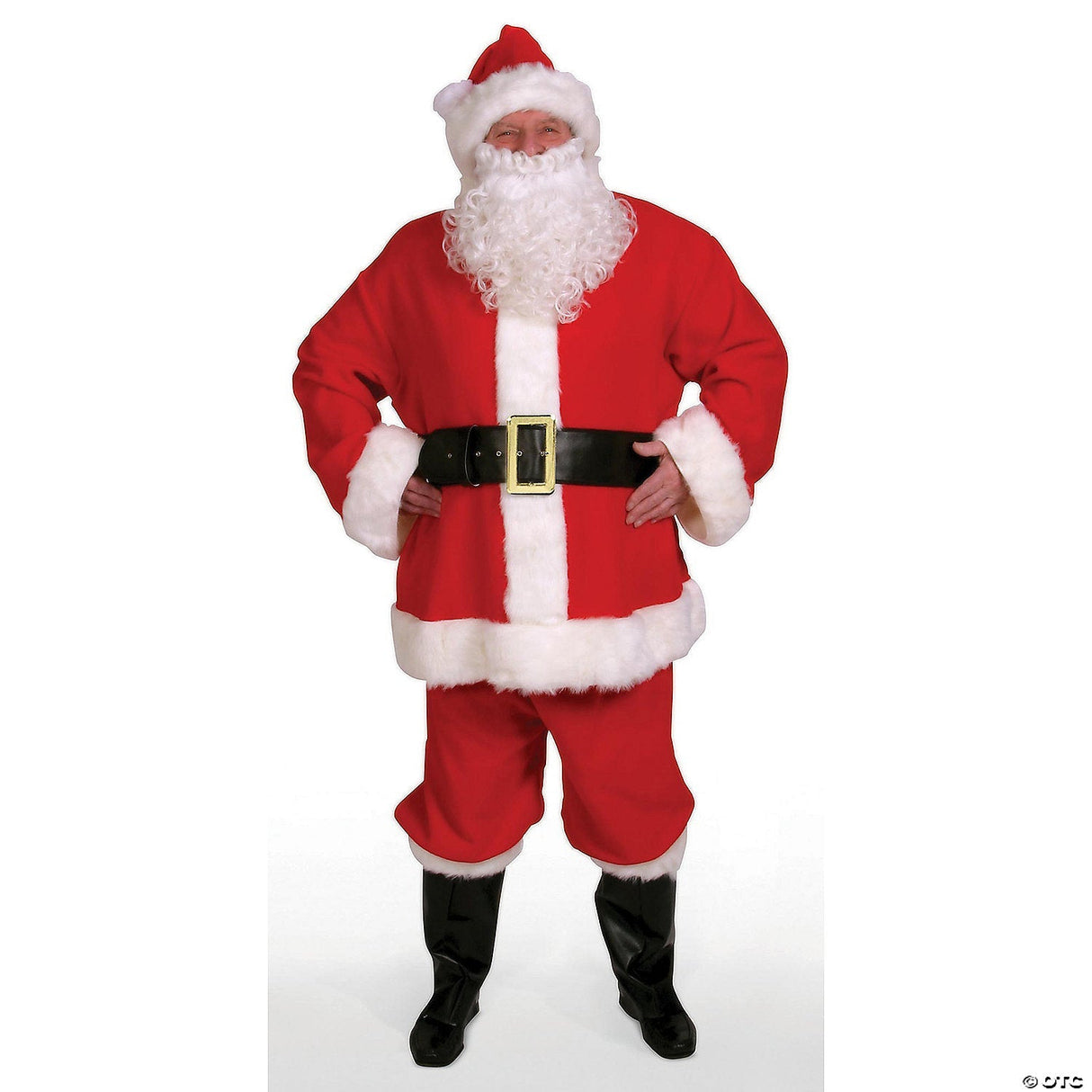 Adult Men’s 10-Piece Complete Santa Suit – Adult size 42-48