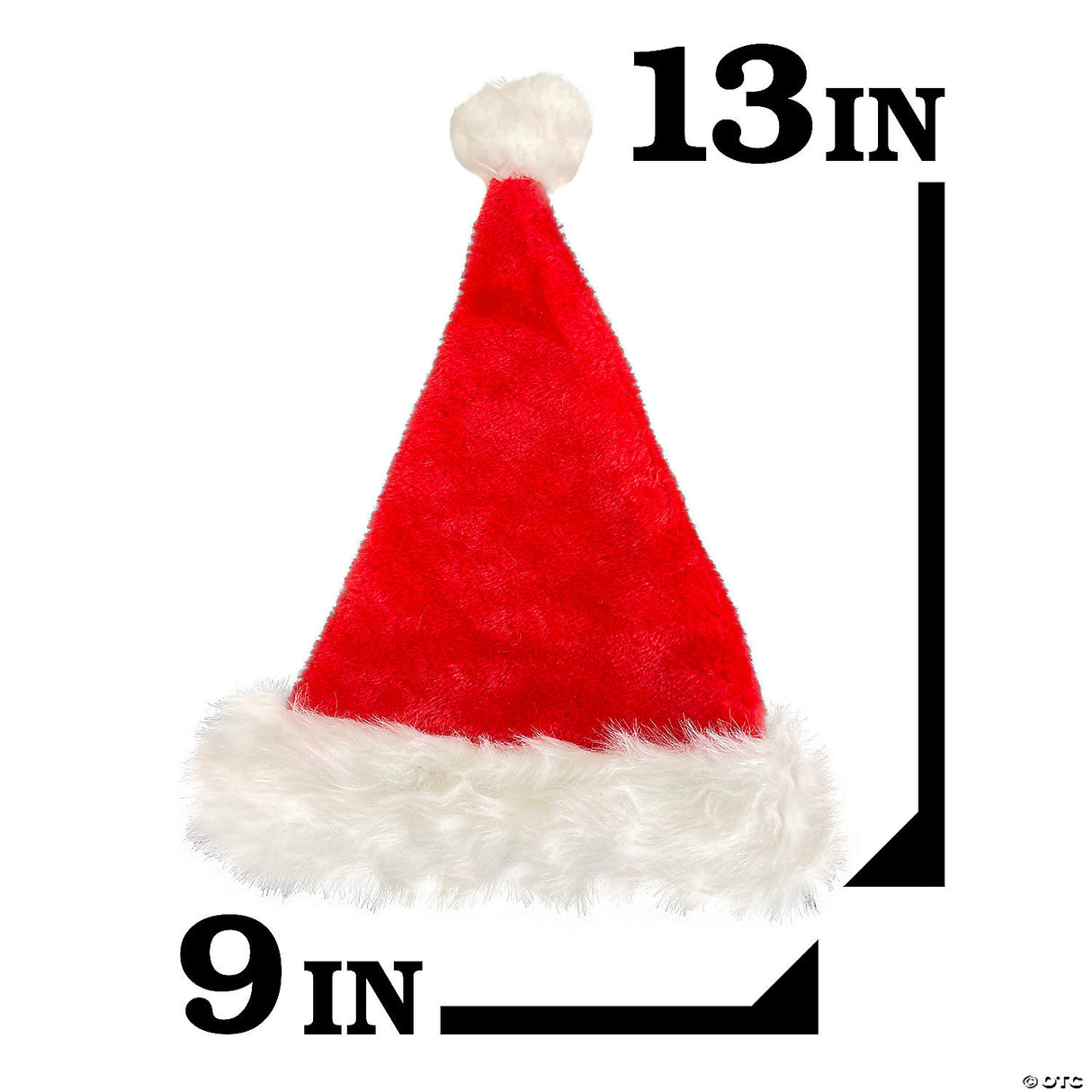 Toddlers Deluxe Plush Santa Hat - Toddler Halloween Costume Cosplay Dress Up