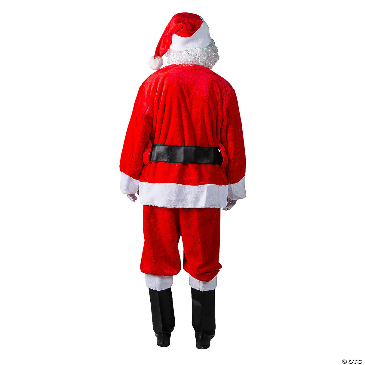 Adult Men’s 10-Piece Deluxe Plush Santa Suit Costume - XL