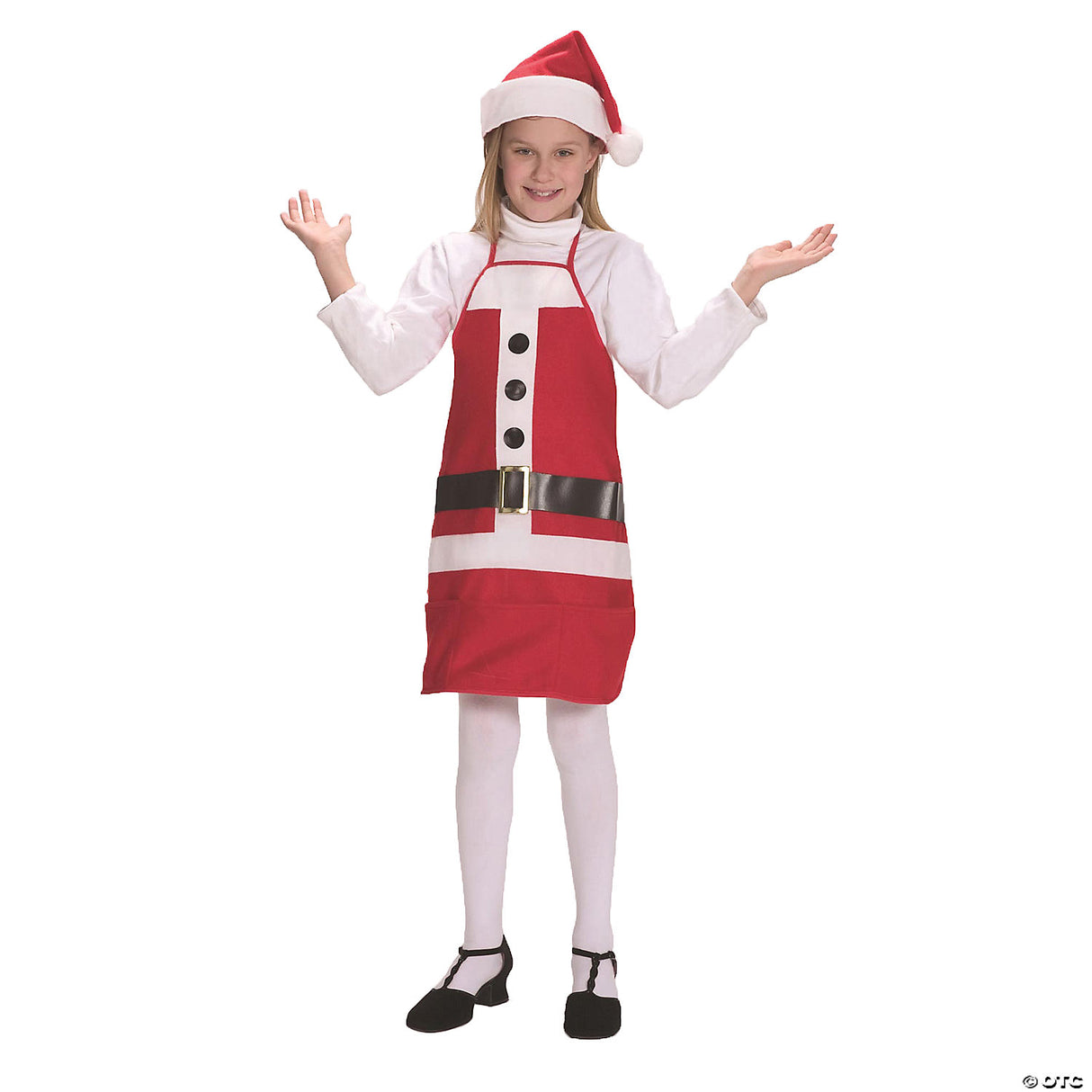 Kids Santa Christmas Apron & Hat Set – 4-12