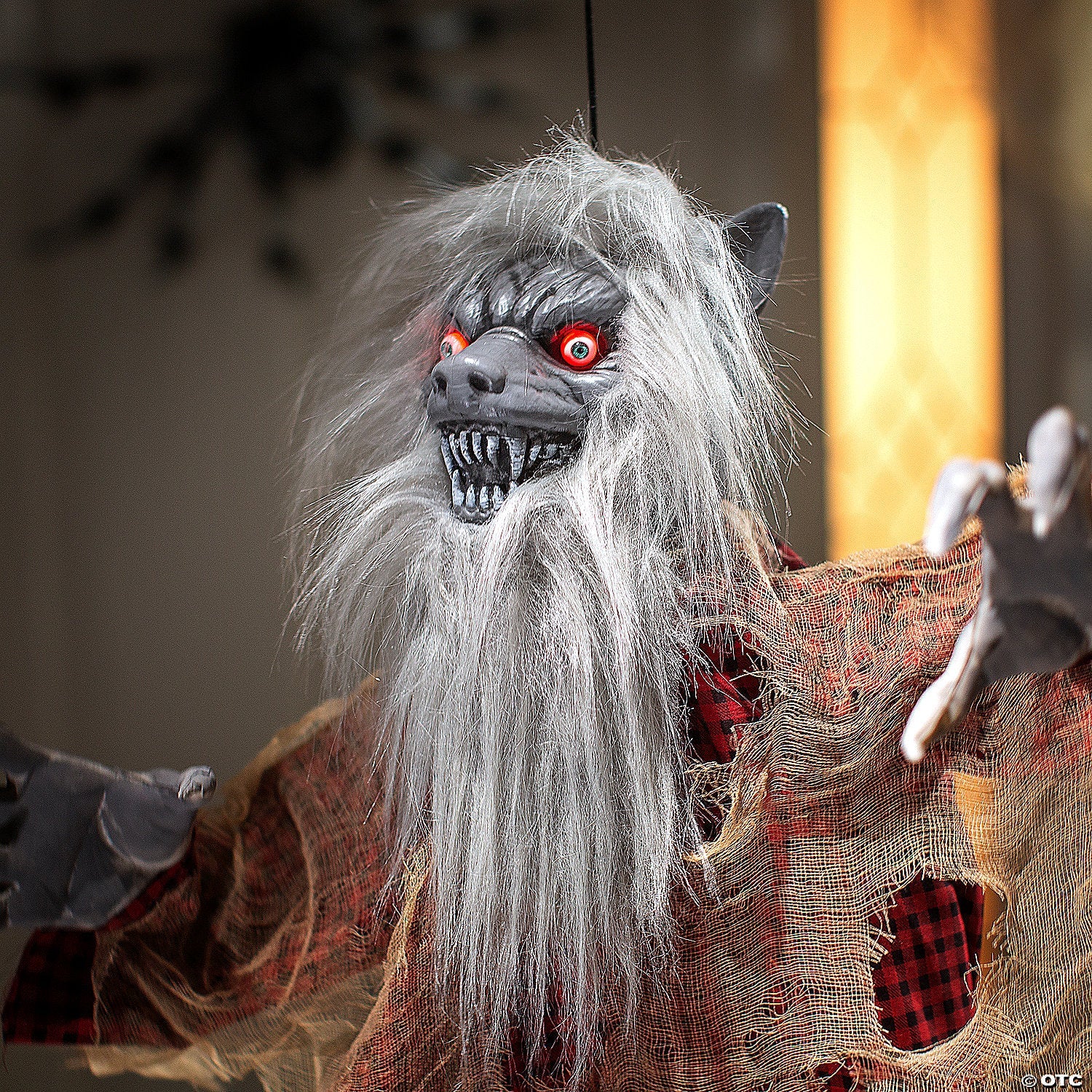 29 1/2" X 43 1/4" Light-up Hanging Undead Girl Halloween Decoration