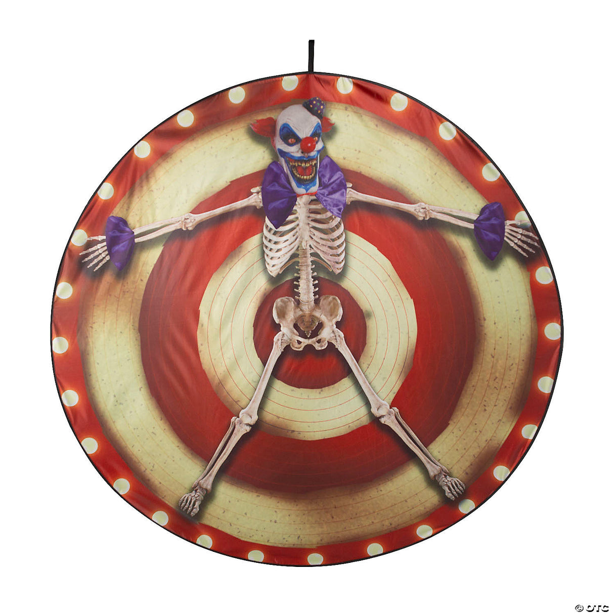 62 3/4" Clown Skeleton Target Ready-to-hang Halloween Decoration