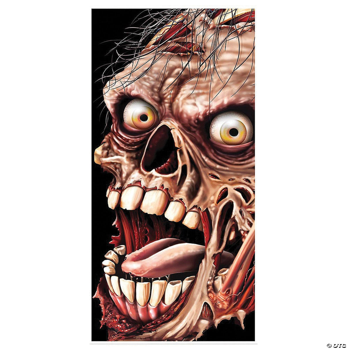 Zombie Door Cover – Haunted House Halloween Decoration Party Wall Prop