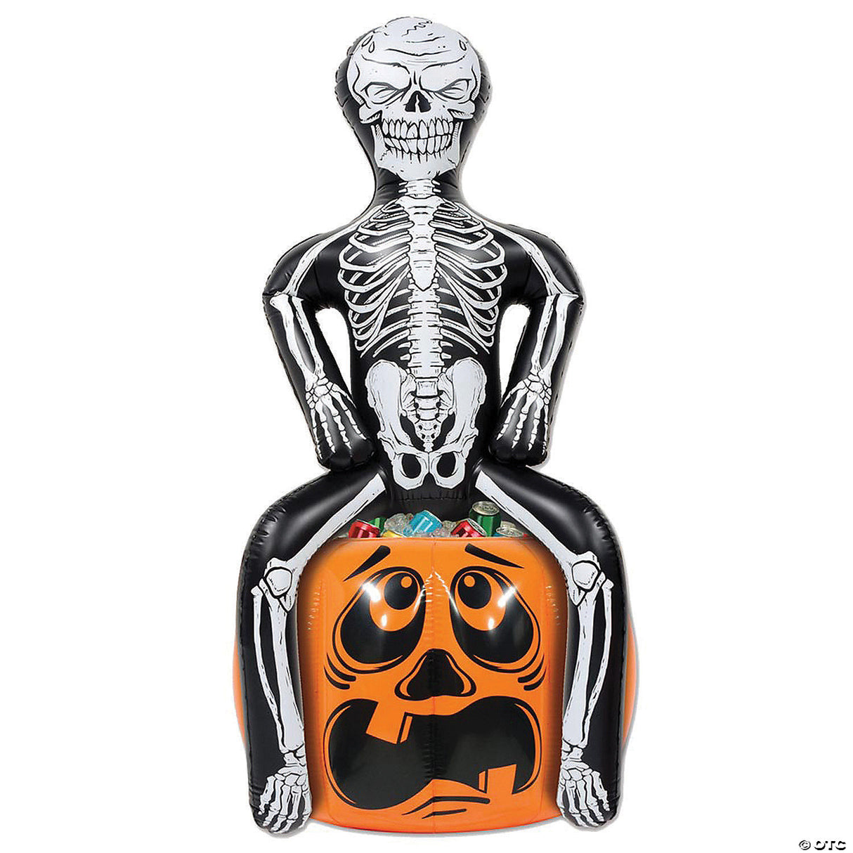 Skeleton Inflatable Cooler – Halloween Party Drink Holder Yard Decoration