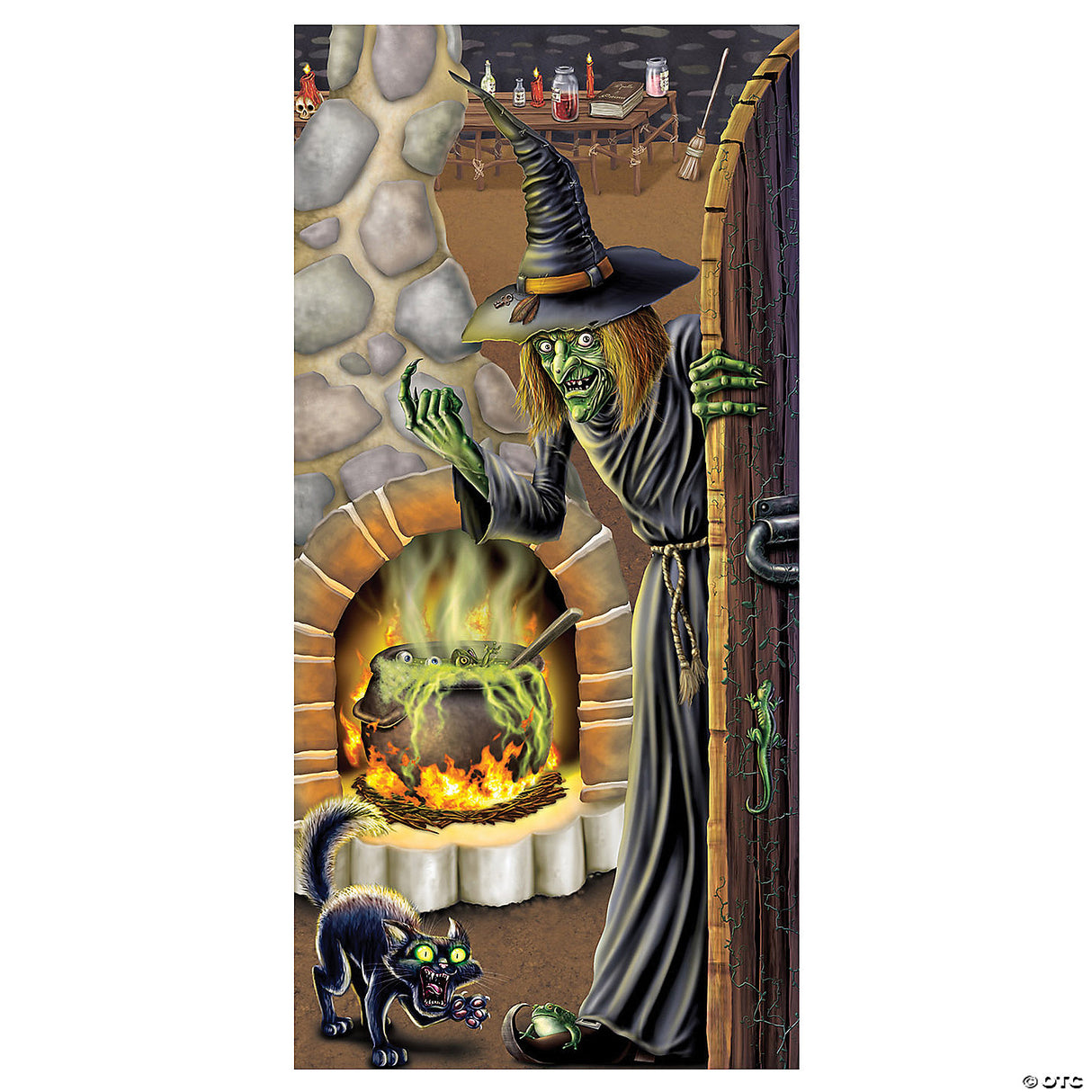 Witch Brew Door Cover – Halloween Party Door Decoration Haunted House Prop