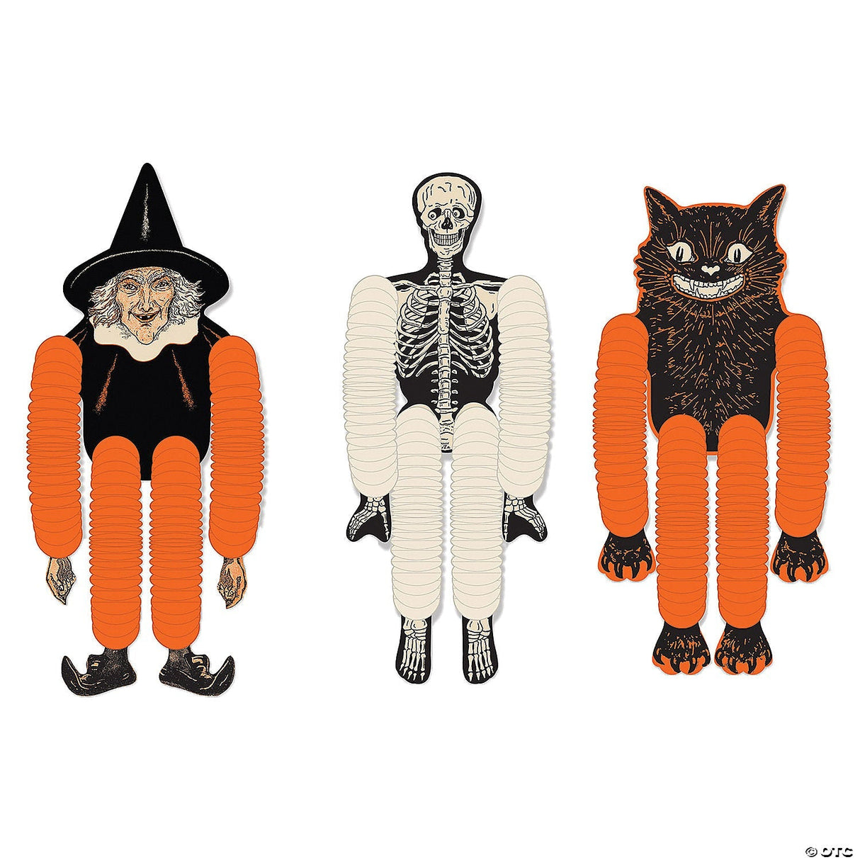 Vintage Halloween Tissue Dancers – Classic Party Hanging Decoration Props