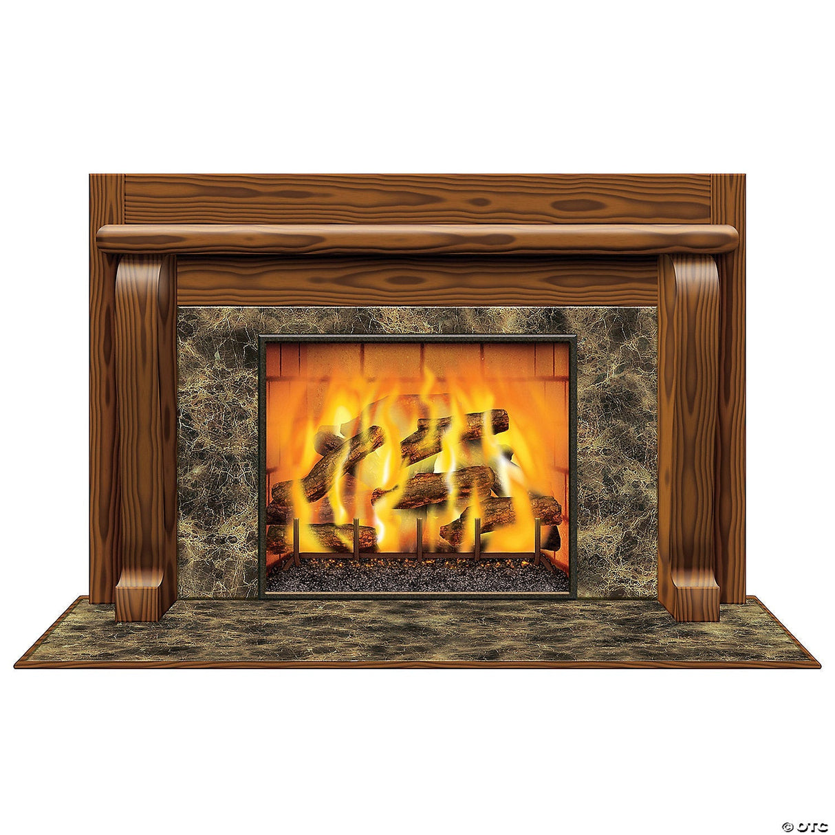 Insta-view Fireplace Decoration – Christmas Holiday Party Wall Prop Décor