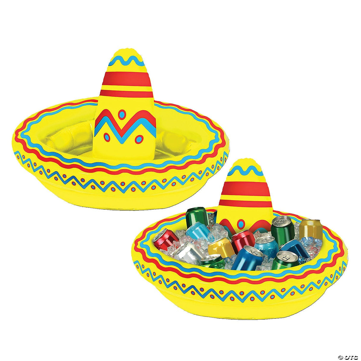 Inflatable Sombrero Cooler – Fiesta Party Decoration Drink and Food Holder