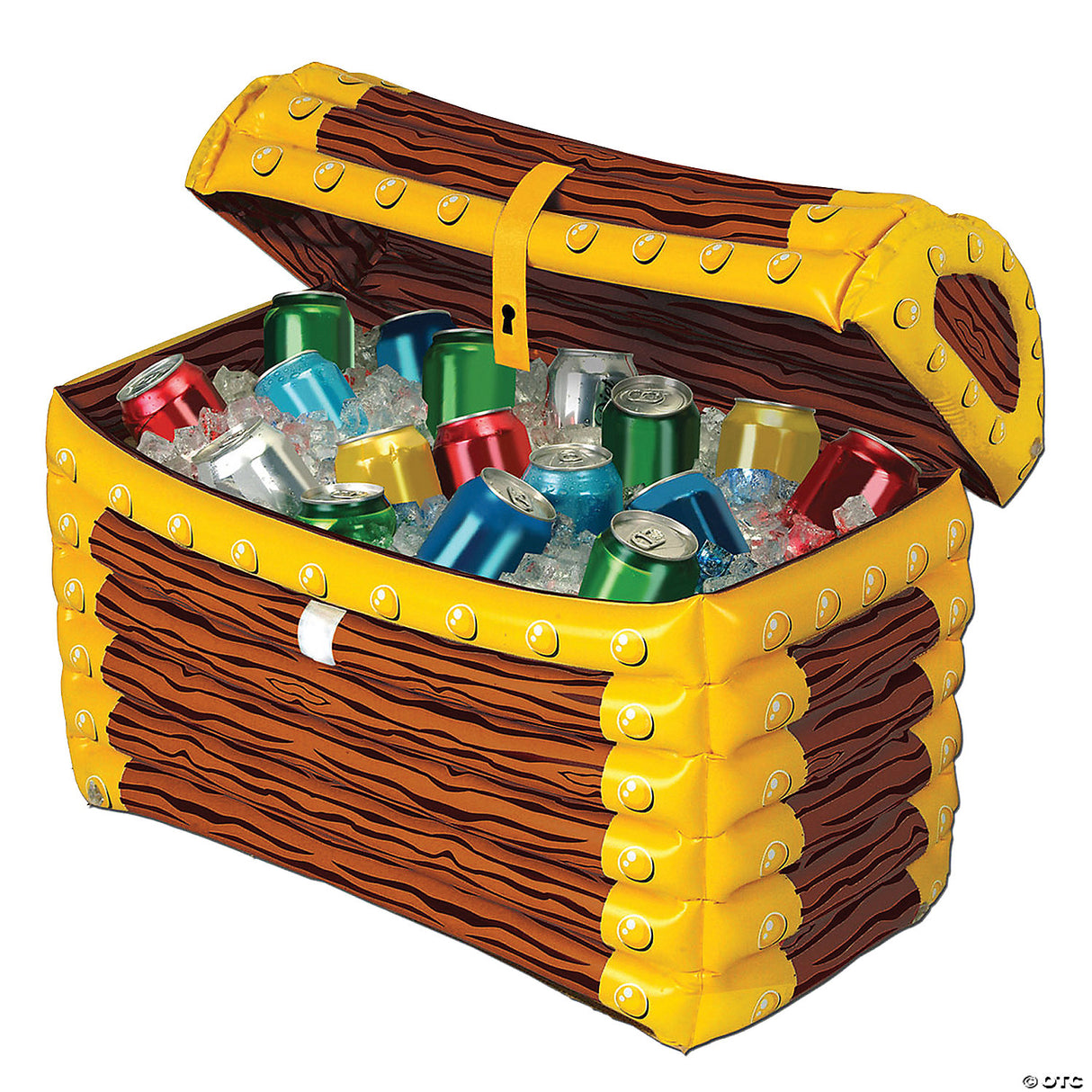 Inflatable Treasure Chest Cooler – Pirate Party Decoration Drink Holder