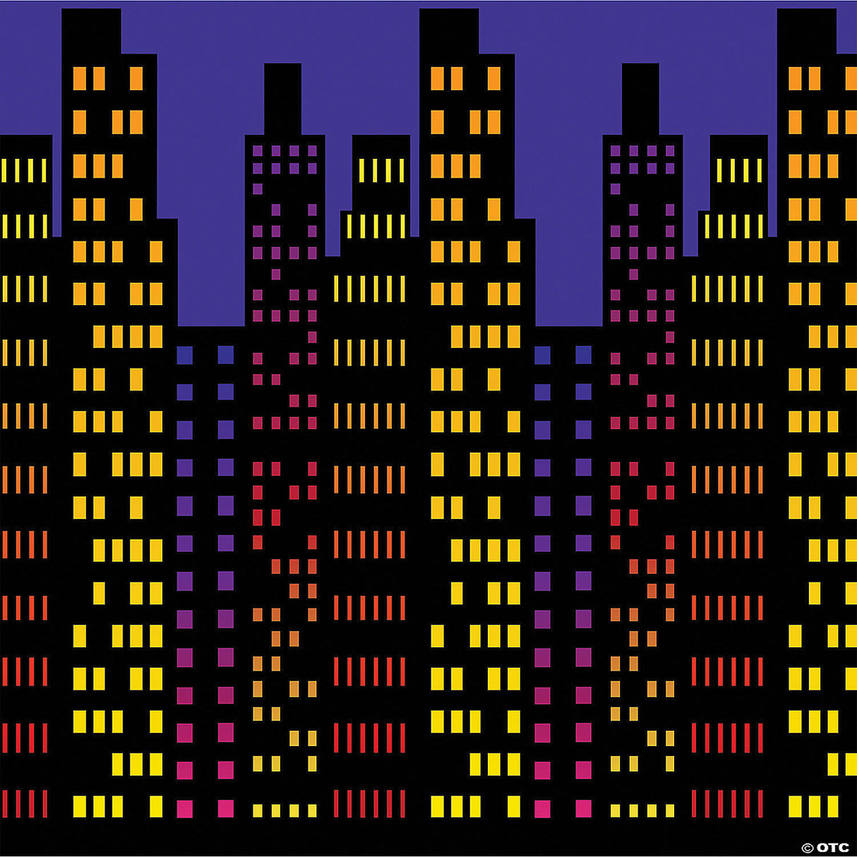 Cityscape Backdrop – Skyline Scene Party Decoration Photography Prop