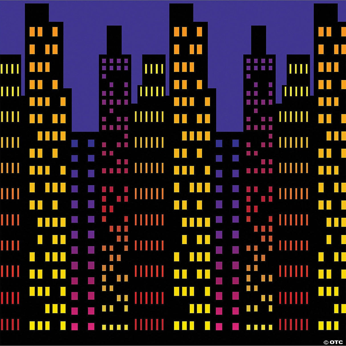 Cityscape Backdrop – Skyline Scene Party Decoration Photography Prop