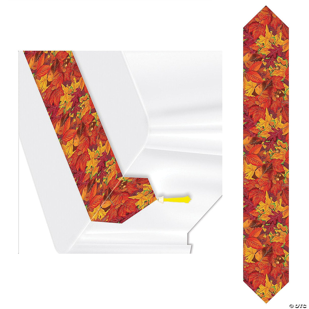 Printed Fall Leaf Table Runner – Thanksgiving Holiday Party Decoration Table Pro