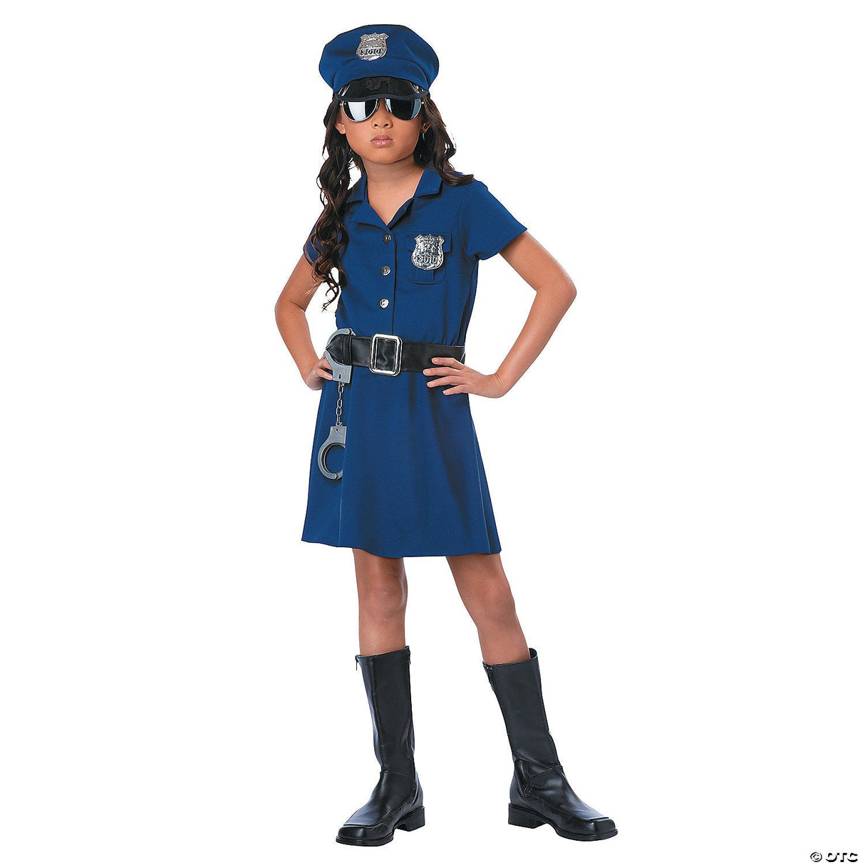 POLICE OFFICER CHILD XLG 12-14 - Kids Halloween Costume Cosplay & Party Outfit