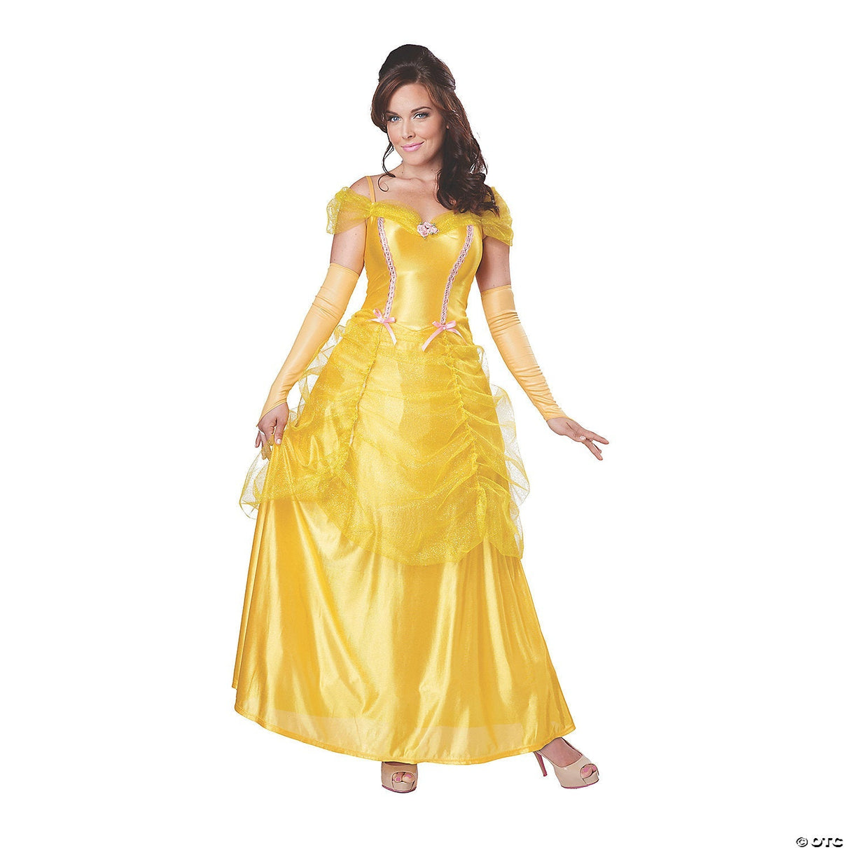 Women’s Classic Beauty Costume – Princess Belle Fairytale Dress 8-10