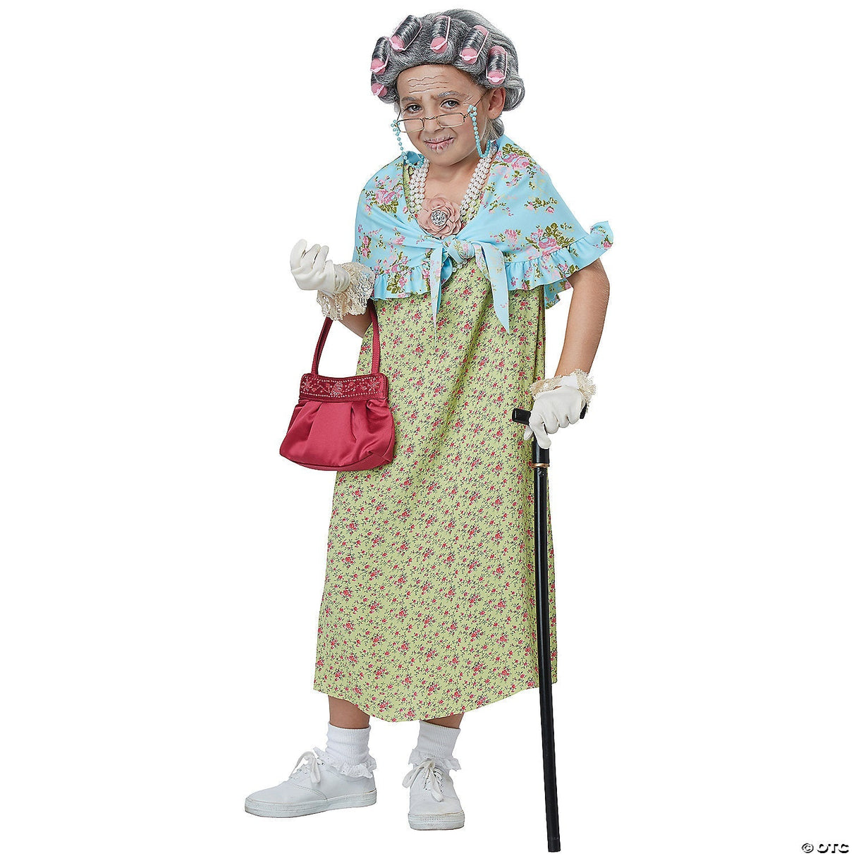 Kids Old Lady Costume Kit