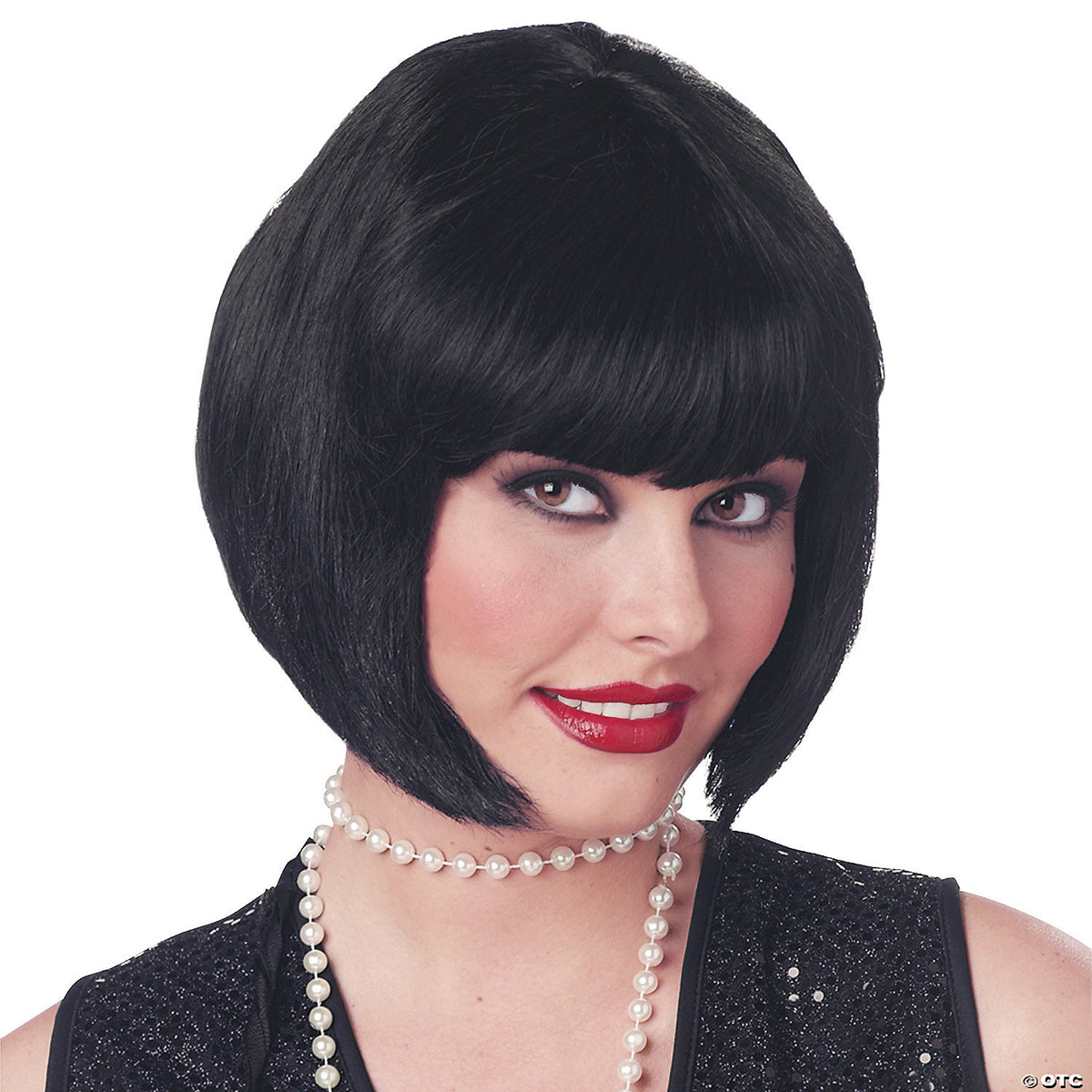 Flapper Black Wig