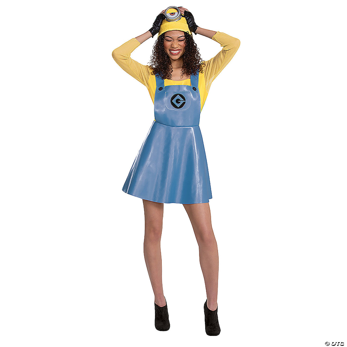 Women’s Deluxe Minions™ Stuart Costume – Large 12-14 Halloween Outfit