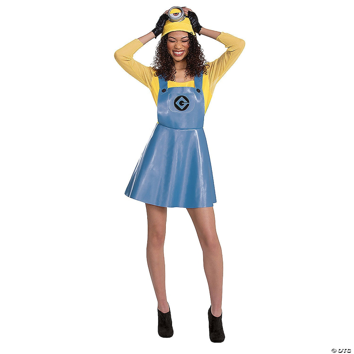 Women’s Deluxe Minions™ Stuart Costume – Large 12-14 Halloween Outfit