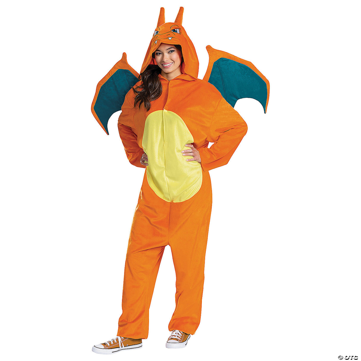 Adult Charizard Deluxe Costume – Pokémon Anime Cosplay Halloween Outfit M 38-40