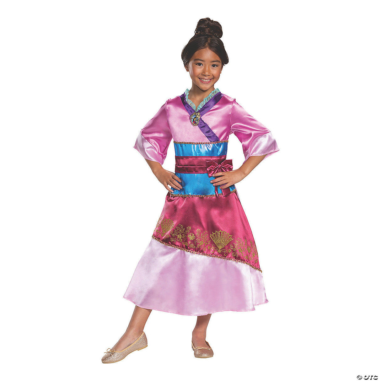 Girl's Classic Mulan Costume - Medium - Halloween Costume Dress Up Party Outfit