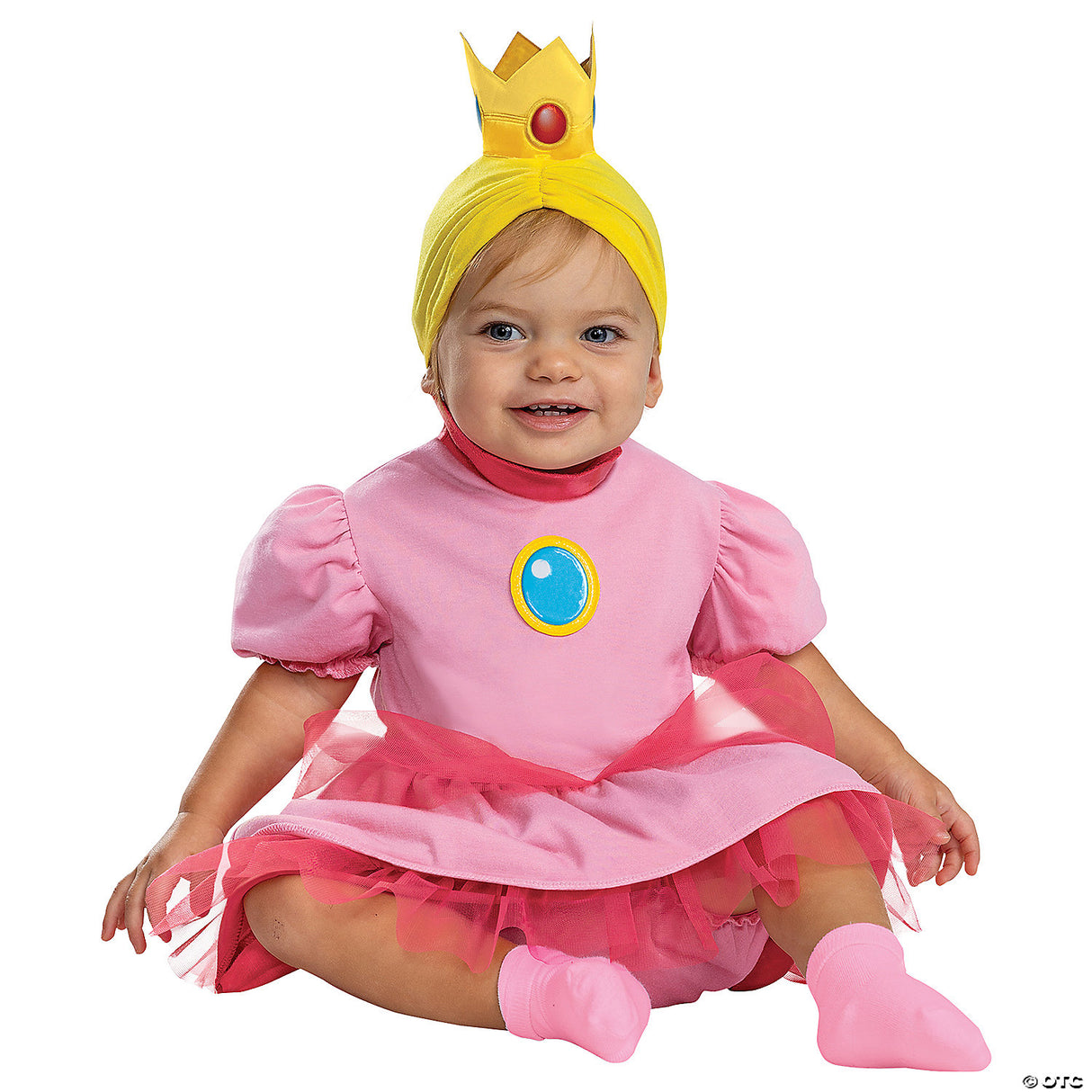 PRINCESS PEACH POSH INFANT 12-18 MTHS - Baby Halloween Costume Infant Cosplay Dr