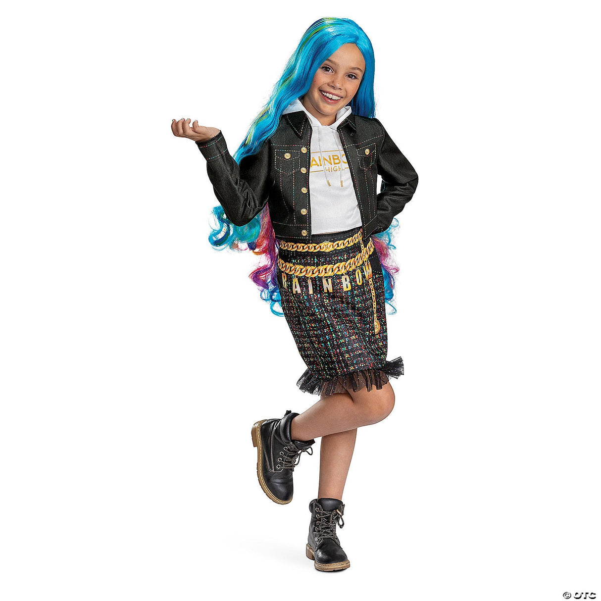Girl's Classic Rainbow High Amaya Costume - Small 4-6x - Halloween Costume Dress