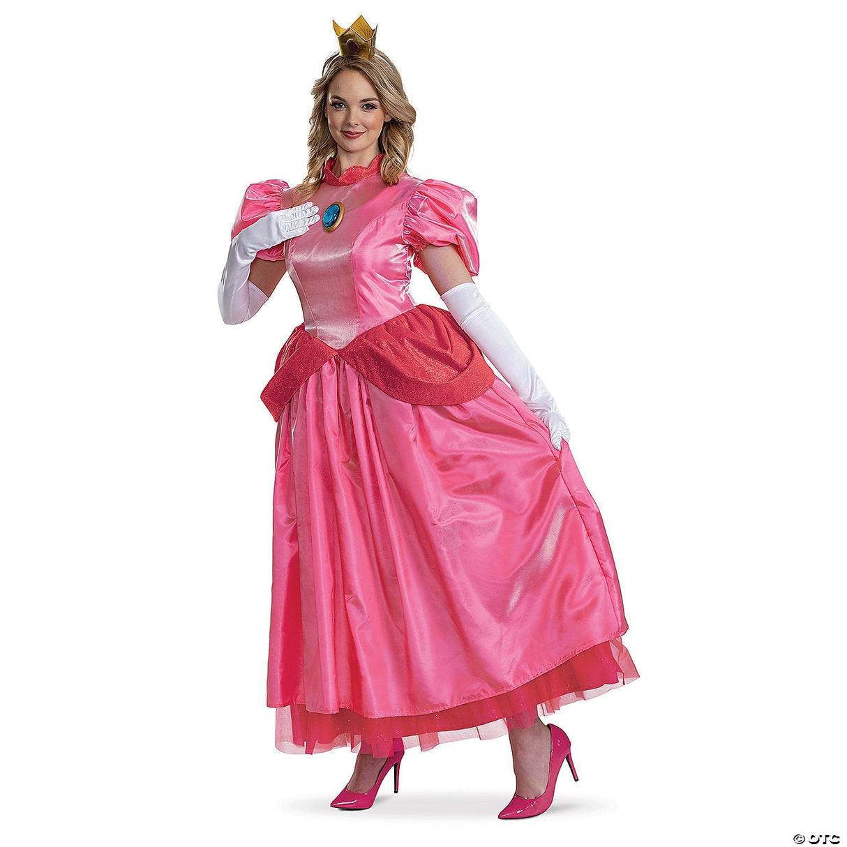 Women's Elevated Super Mario Bros™ Princess Peach Costume - Medium 8-10 -
