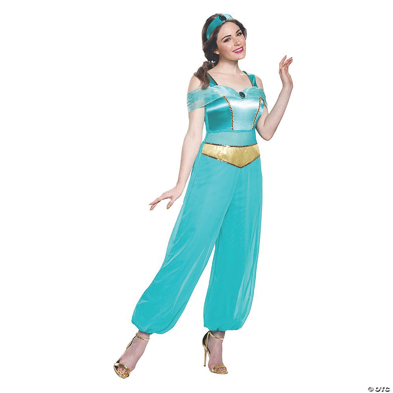 Jasmine Deluxe Adult Costume 2-4 – Disney Princess Halloween Cosplay Outfit