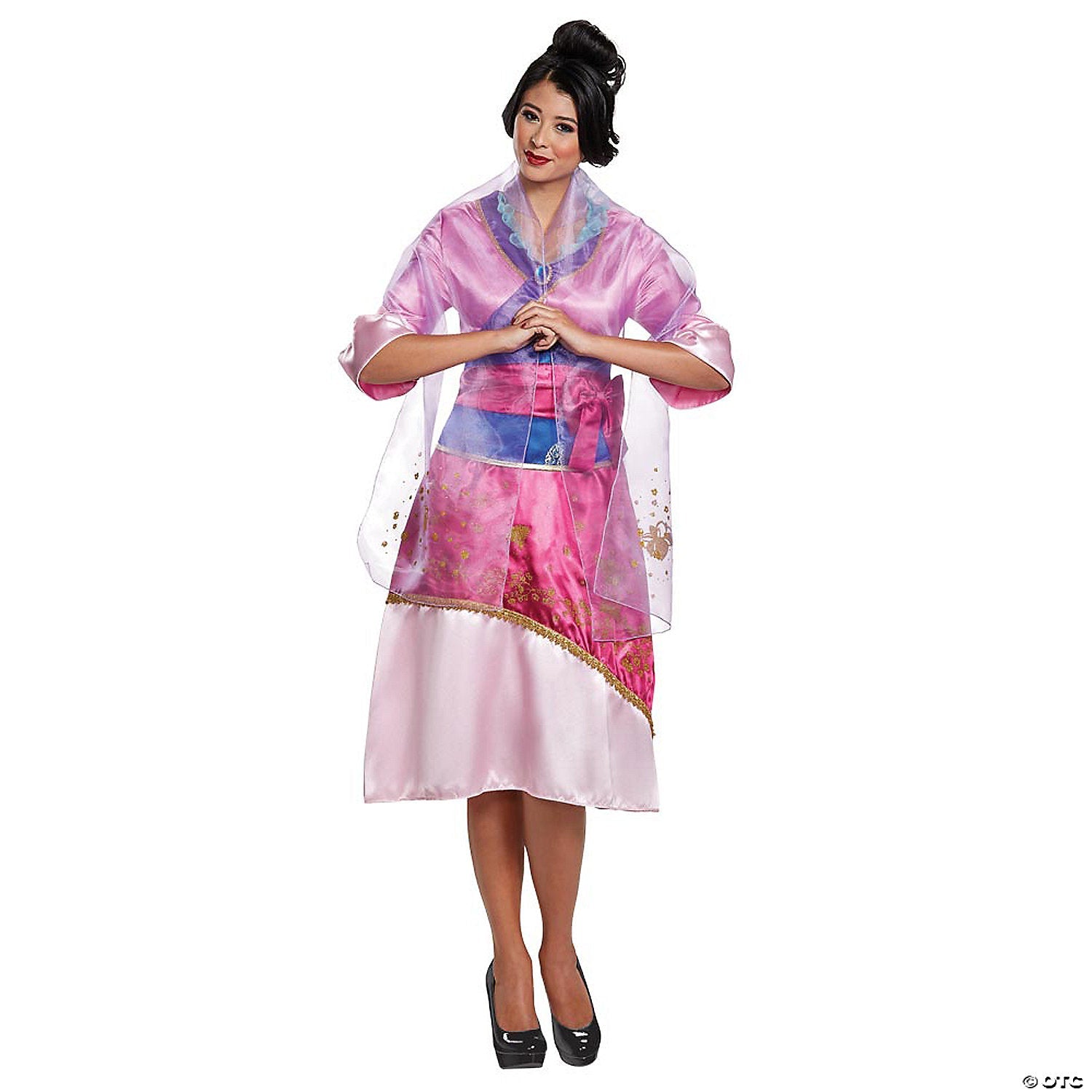 WOMEN'S MULAN DELUXE COSTUME 4-6 - Halloween Costume Adult Cosplay Party Outfit