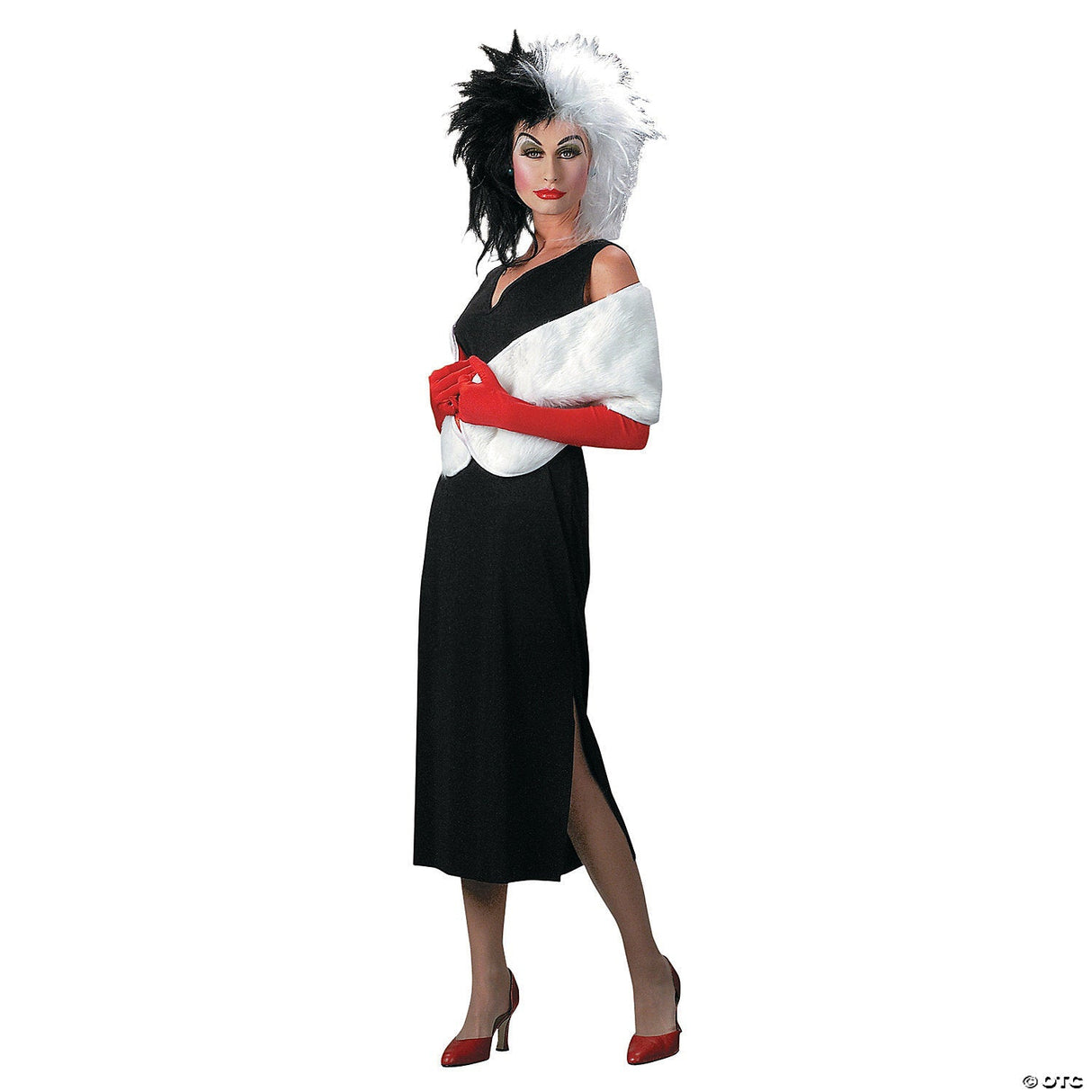 Women’s Classic Cruella De Vil Costume – Disney Villains Outfit - Standard