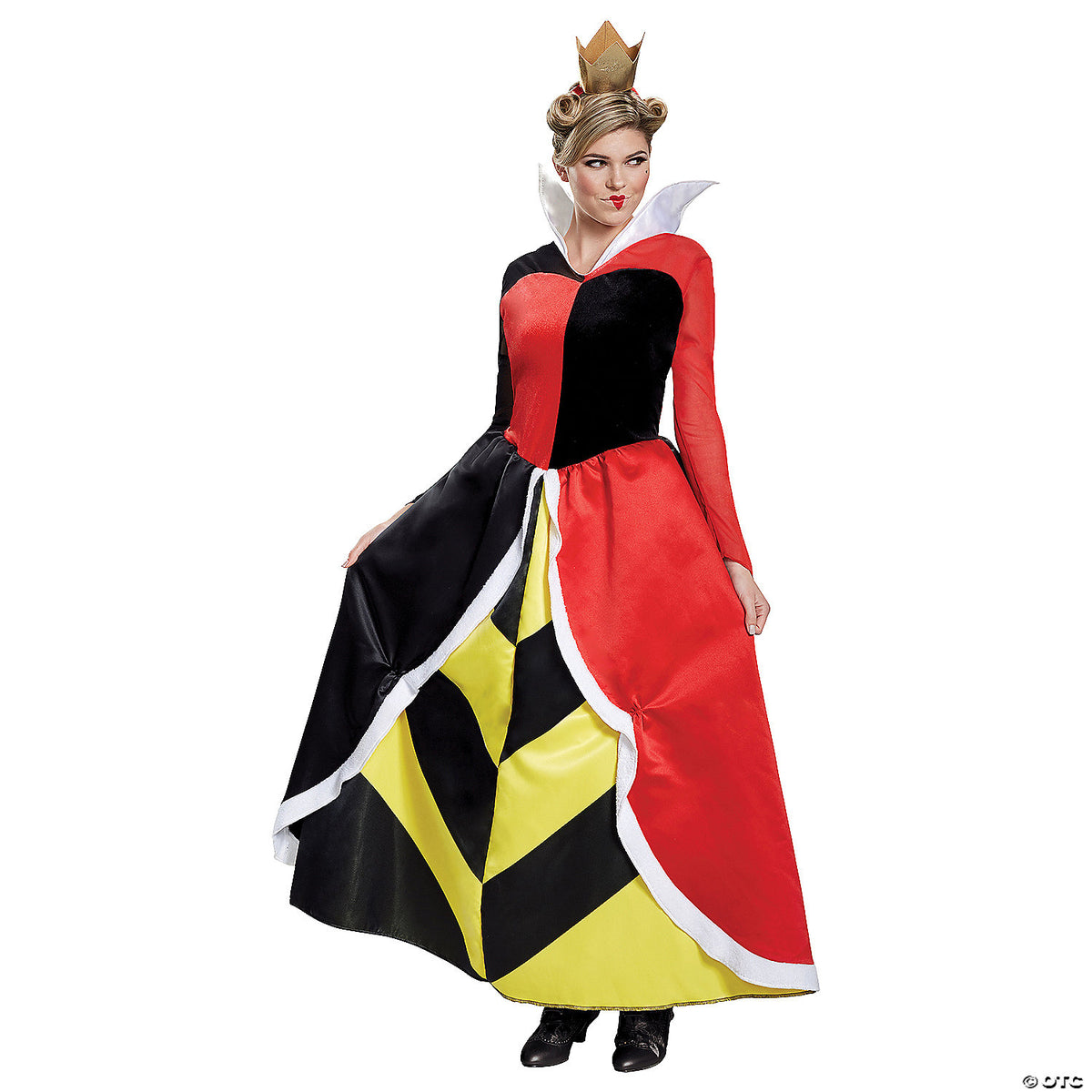 Queen of Hearts Deluxe Adult Costume XL 18-20 – Royal Halloween Party Outfit