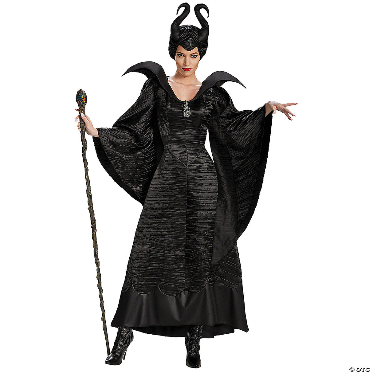 WOMEN'S MALEFICENTADLT 18-20 PLUS SZ - Scary Halloween Costume Adult Cosplay