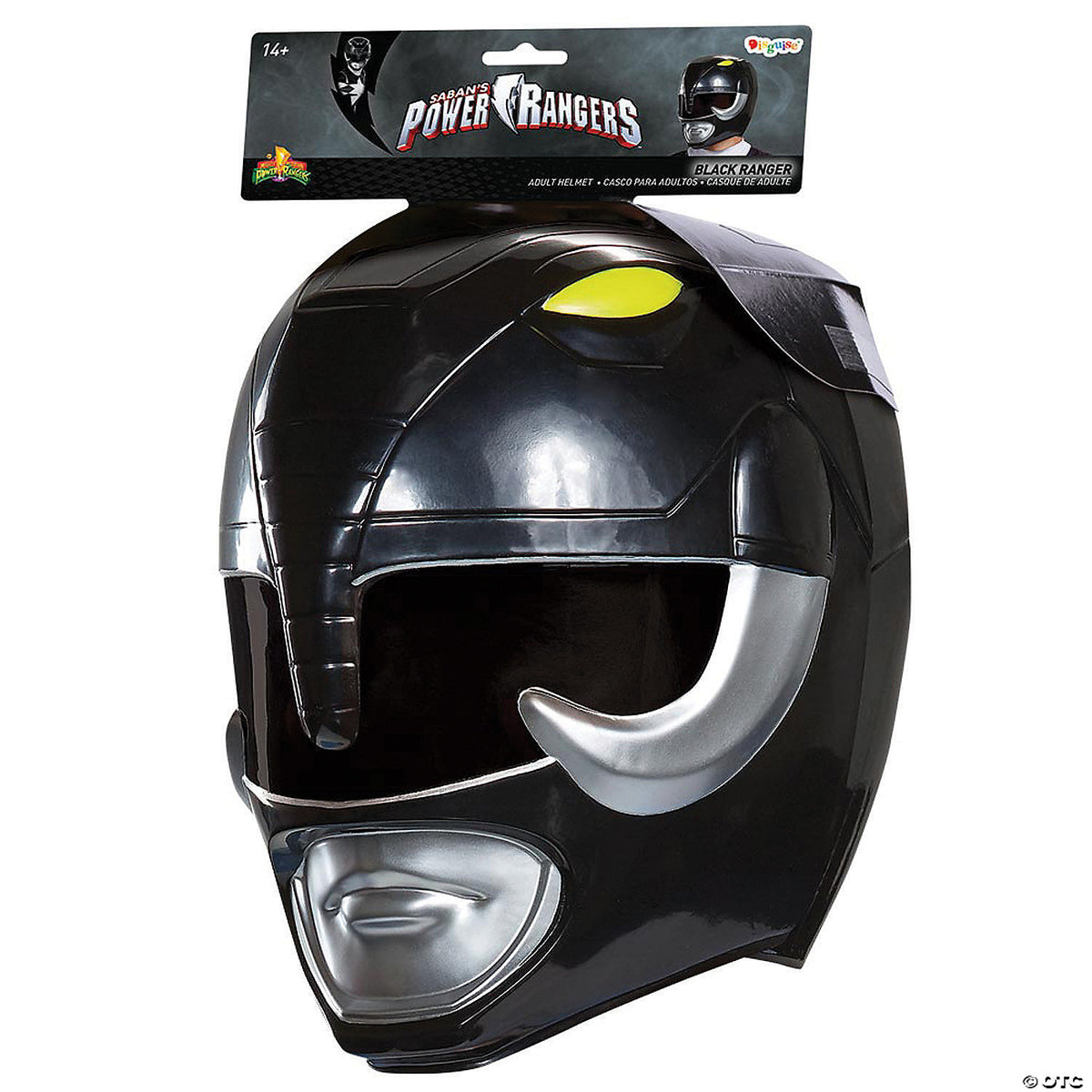 Adults Mighty Morphin Power Rangers Black Ranger Mask - Scary Halloween Mask