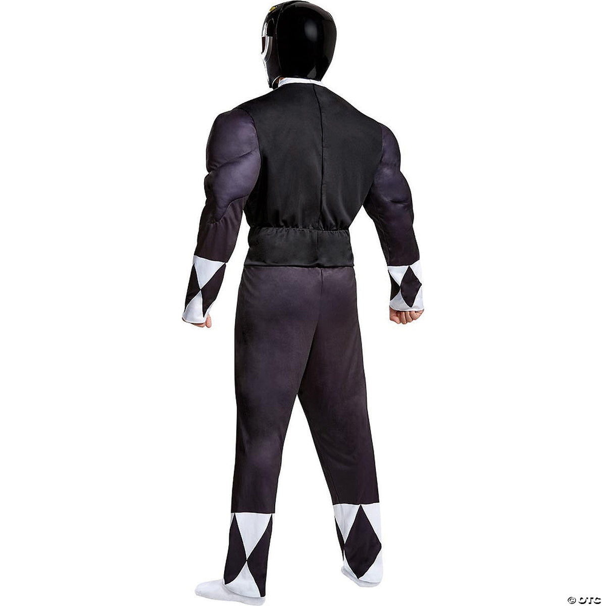 Men's Classic Muscle Mighty Morphin Power Rangers Black Ranger Costume -