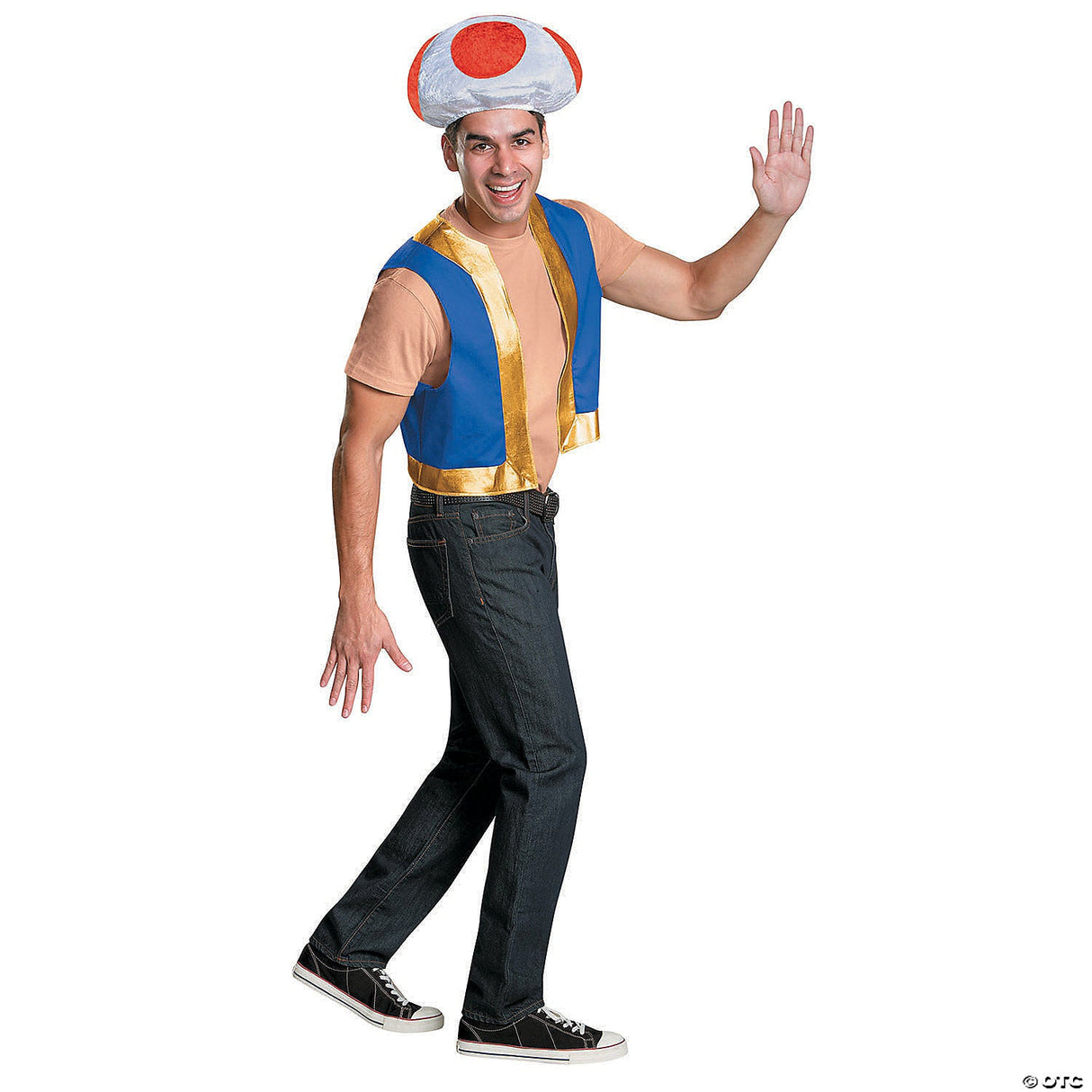 Adult's Super Mario Bros.™ Toad Costume Kit - 42-46 - Halloween Costume Accessor