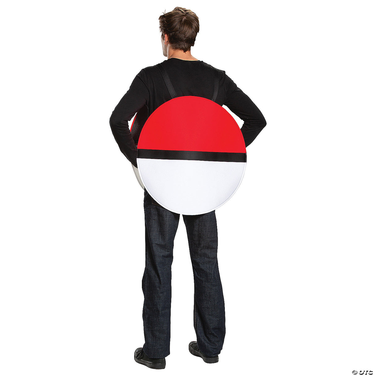 Adults Classic Poké Ball Costume – Funny Anime Halloween Cosplay Party Outfit