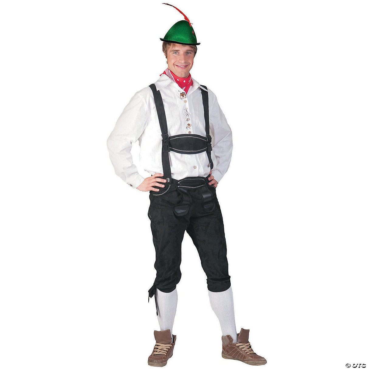 Tyrolean Shirt Adult Large 46-48 – Oktoberfest Bavarian Costume Beer Festival