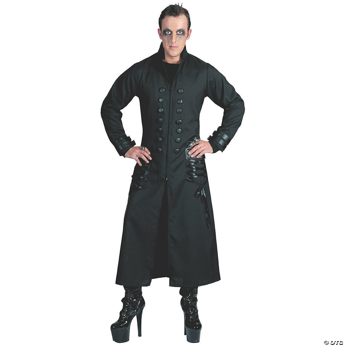 Gothic Coat Adult Medium – Vampire Halloween Costume Cosplay Jacket Outfit