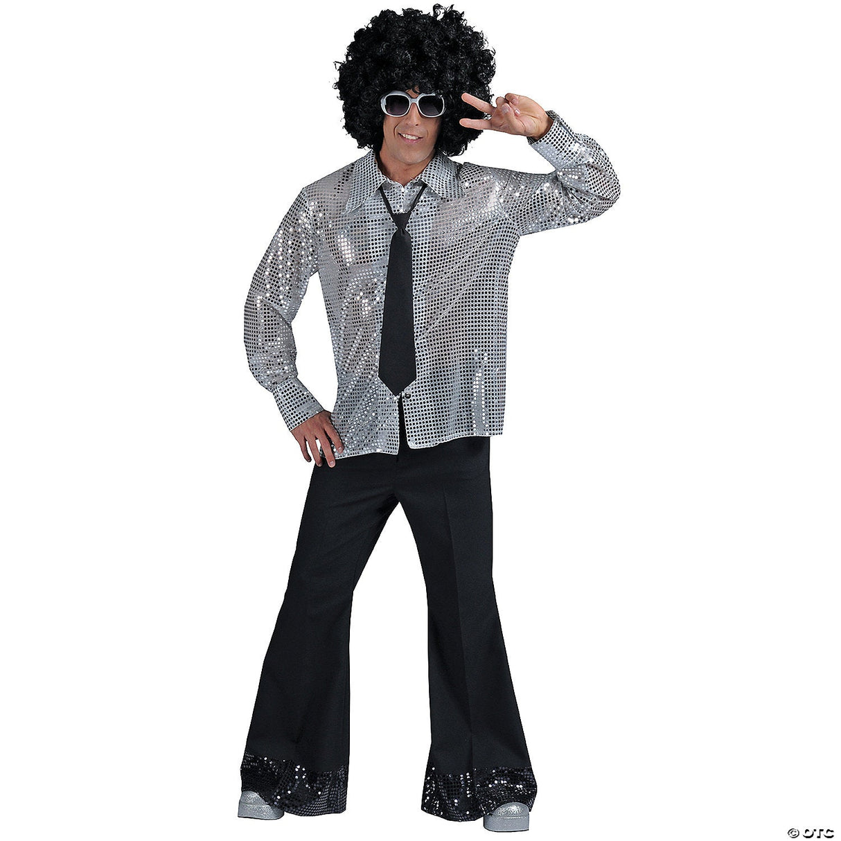 Adult Groovy Disco Pants – 70s Retro Halloween Costume Party Dance Outfit