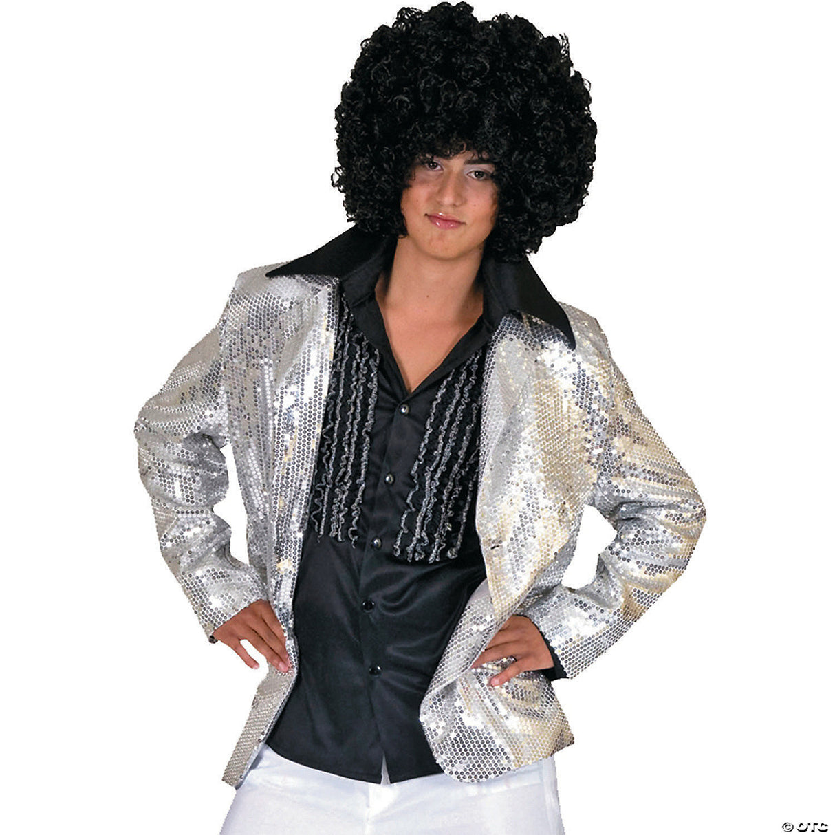 Disco Jacket Gold Adult Large – 70s Halloween Costume Retro Dance Party Outfit