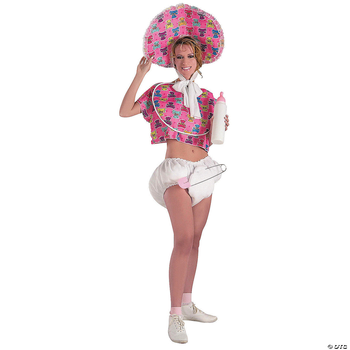 Pink Baby Costume for Adults - Funny Halloween Animal Bird Party Cosplay Outfit