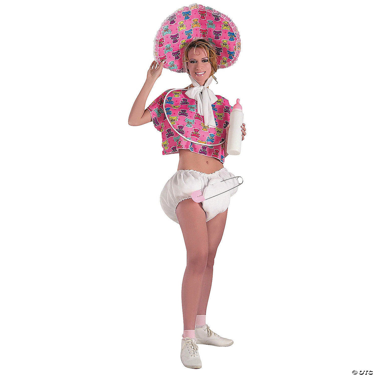 Pink Baby Costume for Adults - Funny Halloween Animal Bird Party Cosplay Outfit