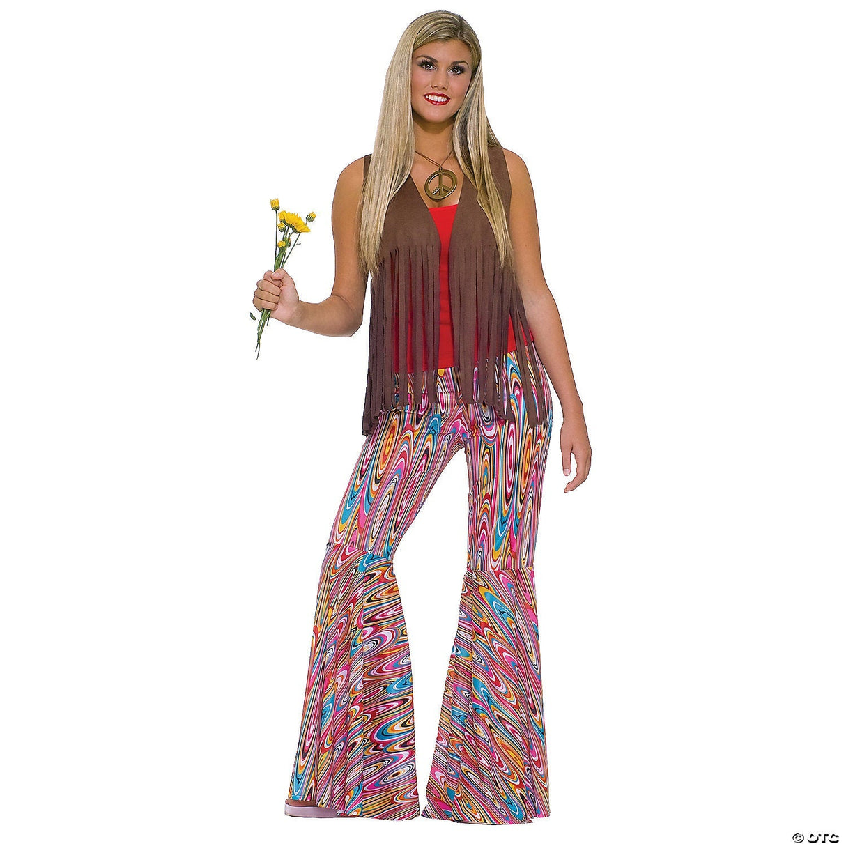 Women’s Bell Bottom Pants – 70s Disco Hippie Retro Halloween Outfit