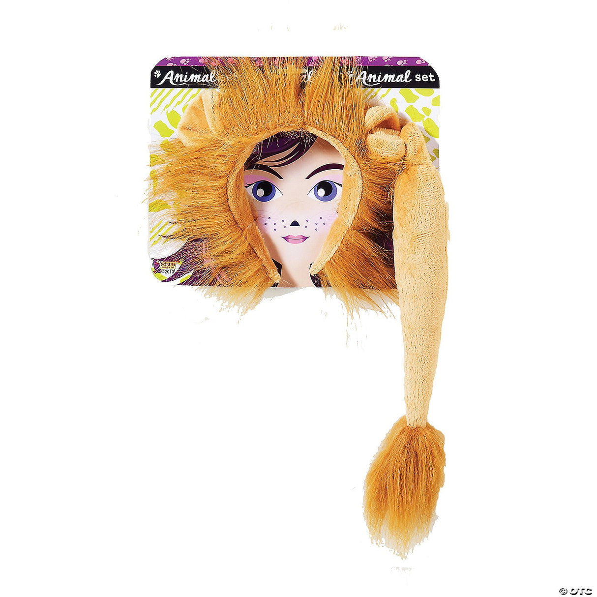 Women’s Lion Accessory Kit – Furry Halloween Costume Ears & Tail Set