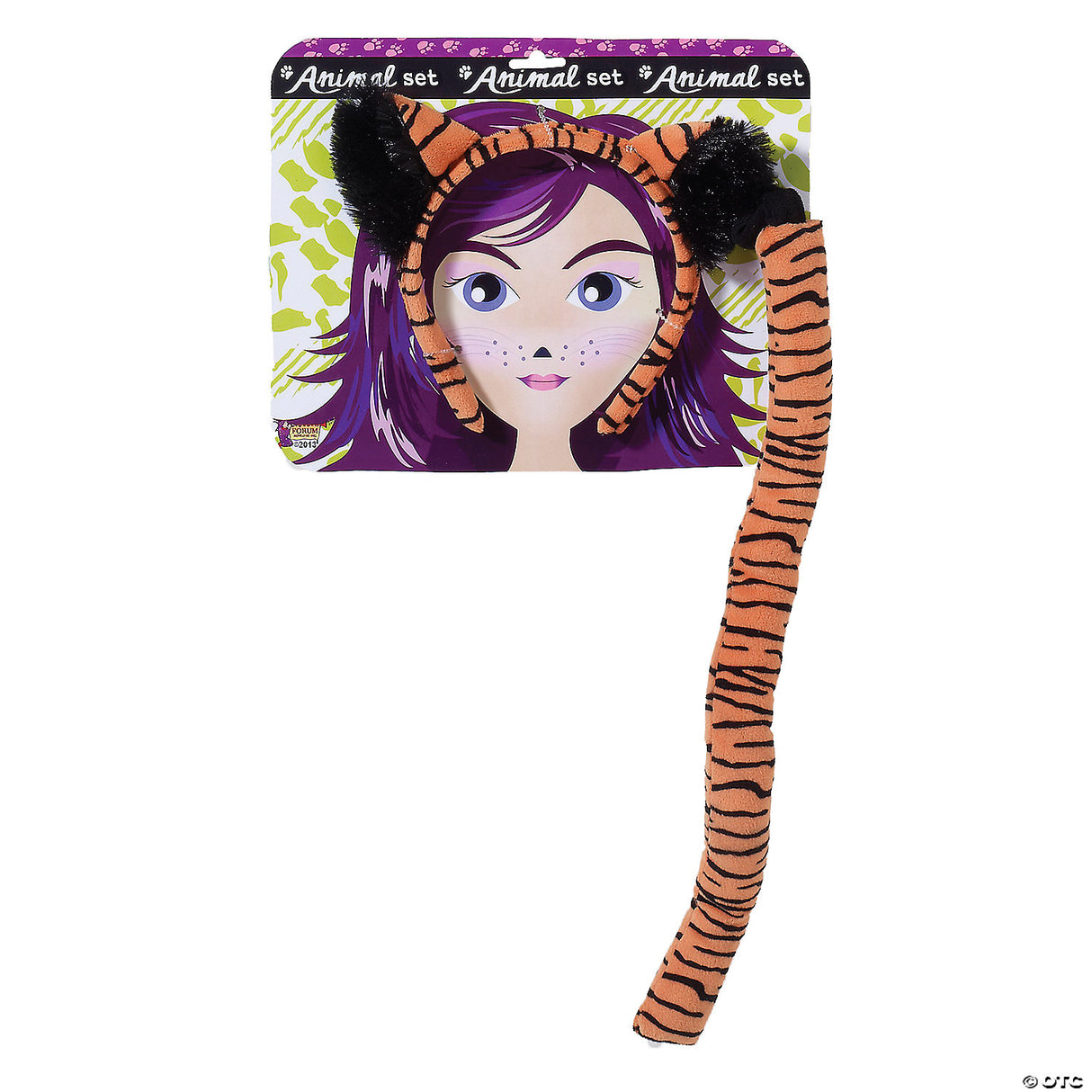Women’s Tiger Accessory Kit – Halloween Costume Ears & Tail Set