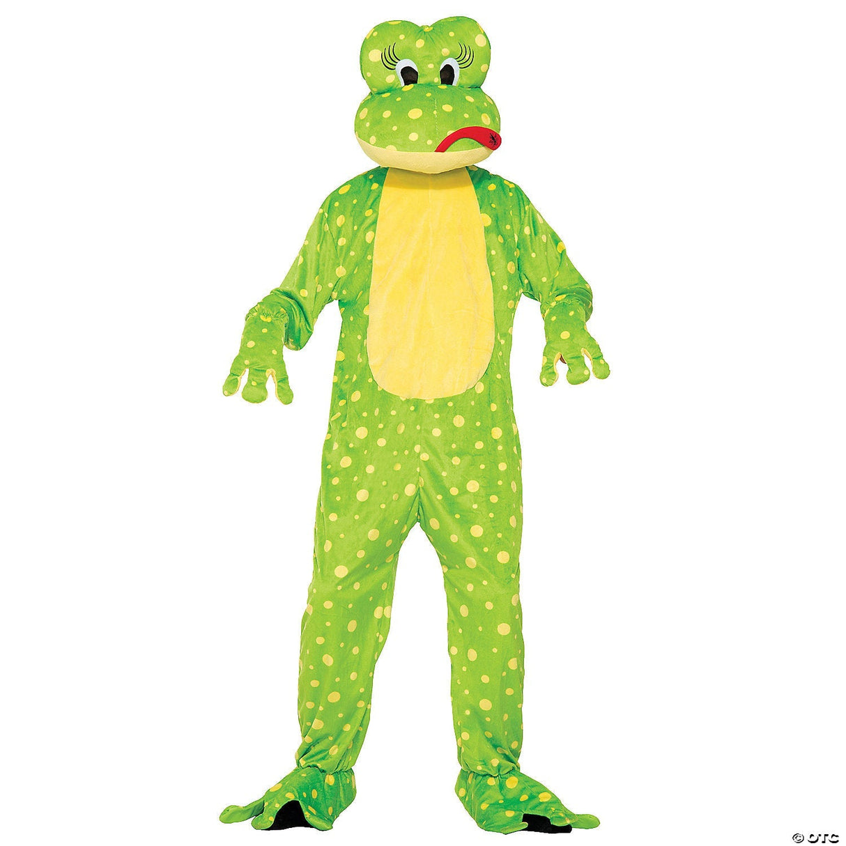 Adults Frog Freddy Mascot Costume – Funny Animal Halloween Cosplay Party Outfit