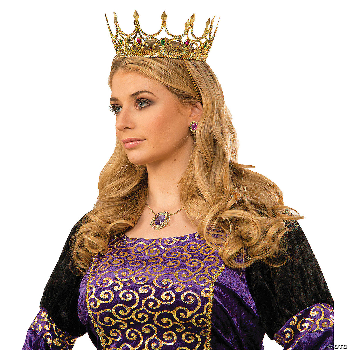 Adult Silver Royal Queen Crown – Regal Costume Accessory for Halloween & Cosplay
