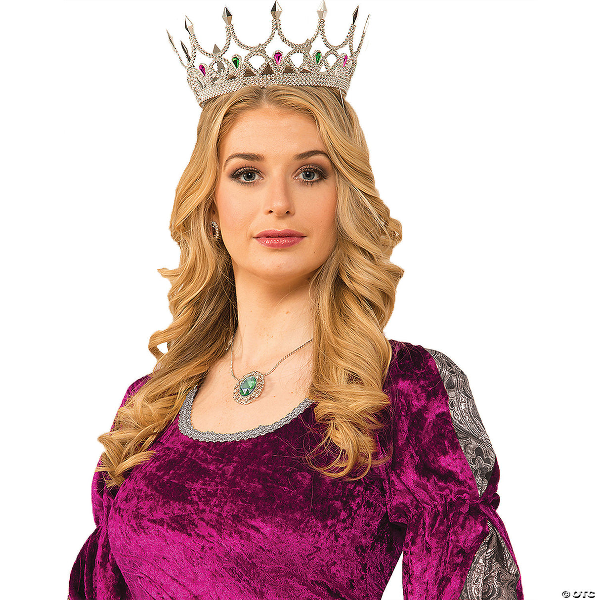 Adult Silver Royal Queen Crown – Regal Costume Accessory for Halloween & Cosplay