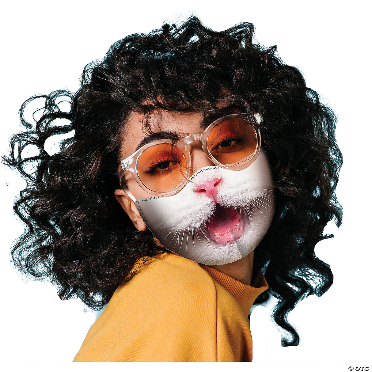 Adults Kitty Cat Mask Cover - Animal Halloween Costume Accessory Prop