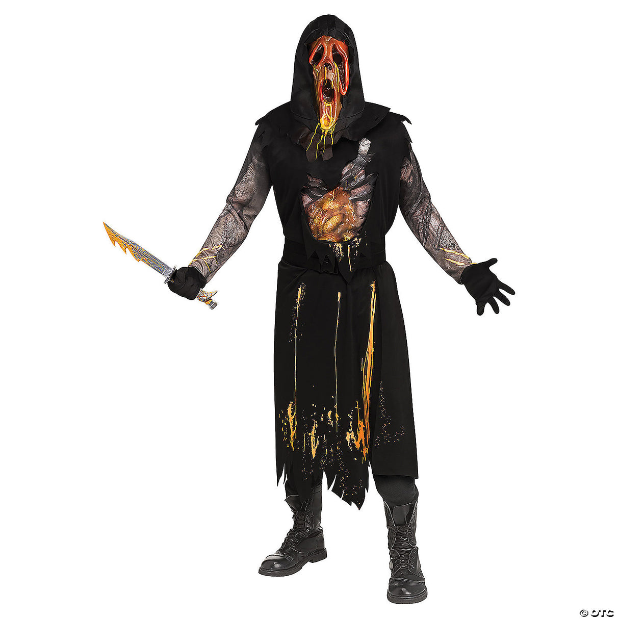 Adult Scorched Ghost Face Costume Dead by Daylight Horror Halloween Cosplay